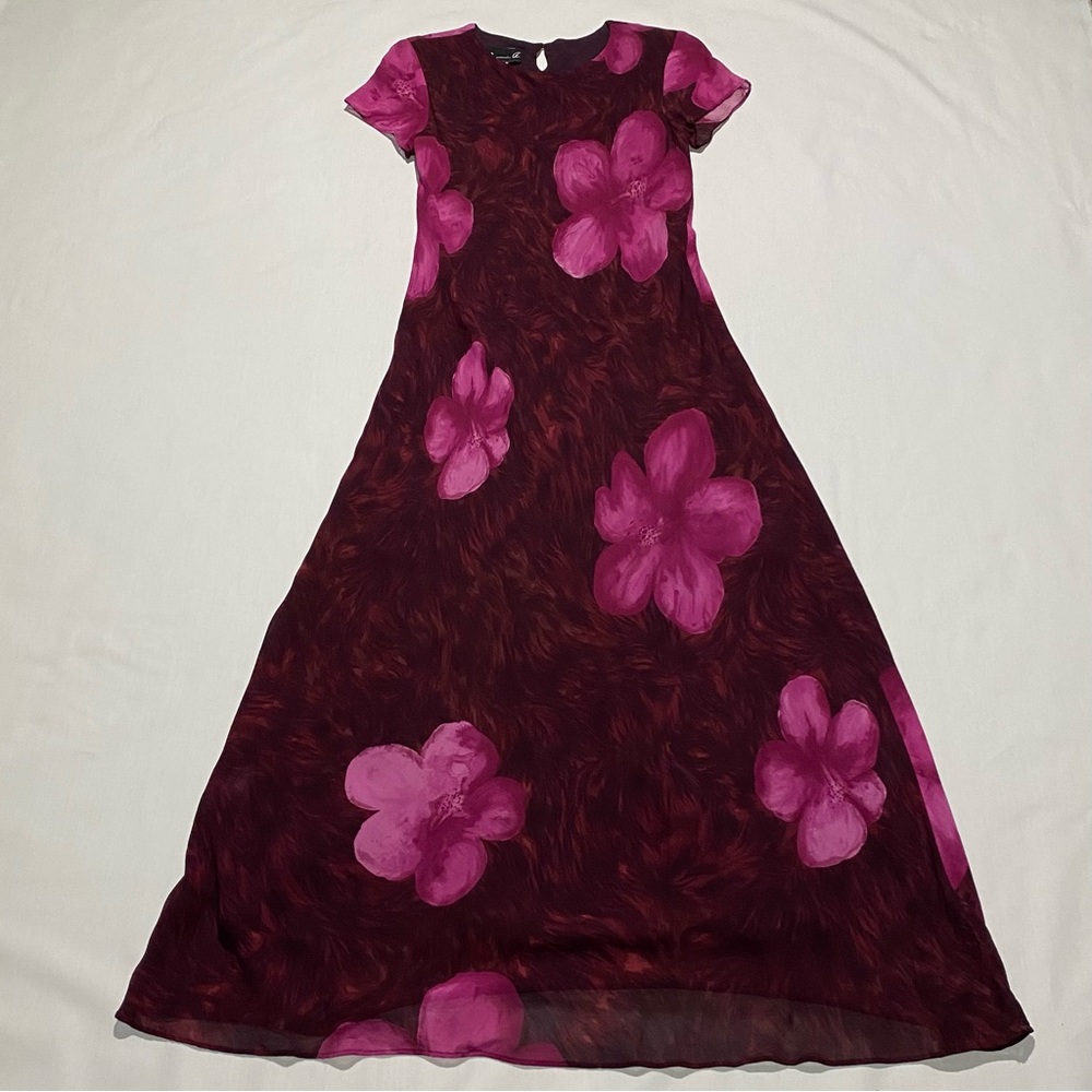 Benjamin A 90s floral maxi dress